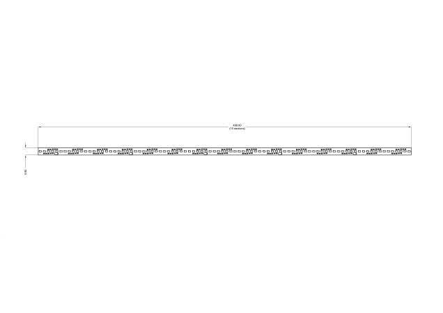 Linear Led Module Strip 12V technical-drawing